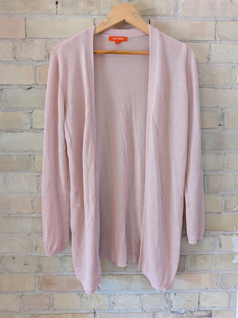 2 For $40 Joe Fresh Women's Light Pink Open Front Cardigan Sweater
